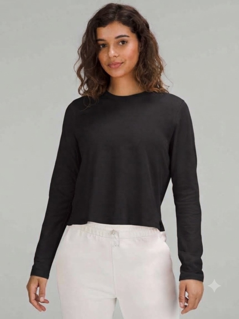 Lululemon Classic-Fit Cotton-Blend Long-Sleeve Shirt Black 14
